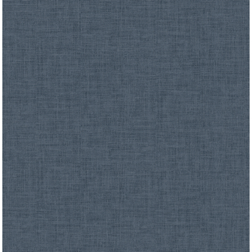 Show details for Wallis Indigo Faux Linen Wallpaper