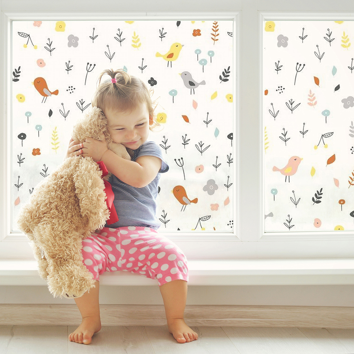 CR68422 Birds Window Film by Crearreda