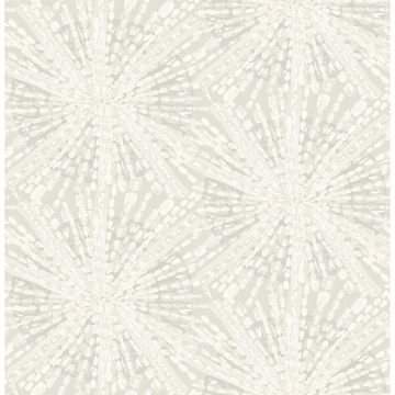 Show details for Silver Sunburst Peel and Stick Wallpaper