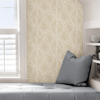 Picture of Soft Gold Sunburst Peel and Stick Wallpaper
