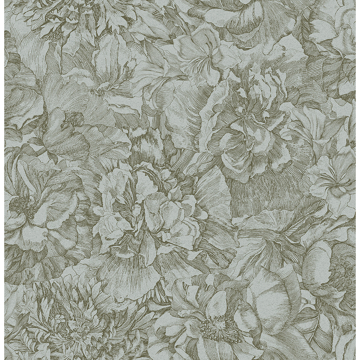 Picture of Auguste Sage Floral Wallpaper