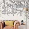 Picture of Flower Fall White Wall Mural