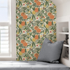 Picture of Ochre Clementine Garden Peel and Stick Wallpaper