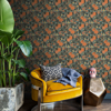 Picture of Teal Clementine Garden Peel and Stick Wallpaper