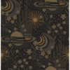 Picture of Black Ethereal Cosmos Peel and Stick Wallpaper