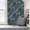 Picture of Blue Poise Peel and Stick Wallpaper