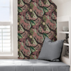 Picture of Plum Cat Nap Peel and Stick Wallpaper