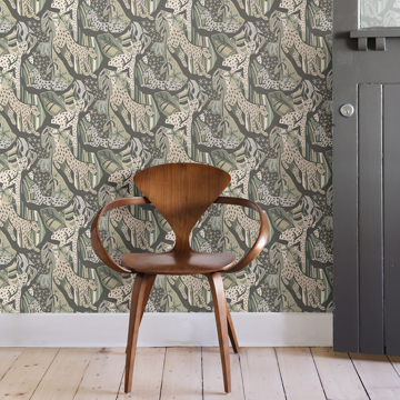 Show details for Cream Grey Cat Nap Peel and Stick Wallpaper