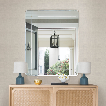 Show details for Nimmie Light Grey Woven Grasscloth Wallpaper