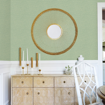 Show details for Gump Green Faux Grasscloth Wallpaper