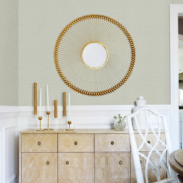 Show details for Gump Teal Faux Grasscloth Wallpaper