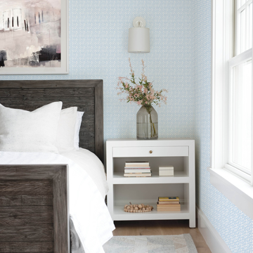 Show details for Jellia Blue Petal Geometric Wallpaper