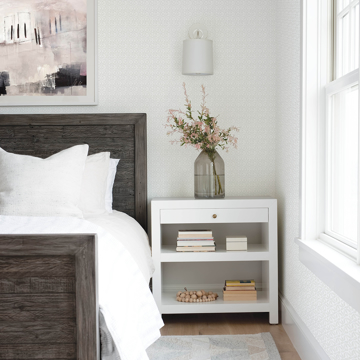 Show details for Jellia Grey Petal Geometric Wallpaper