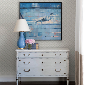 Show details for Hugson Grey Quilted Damask Wallpaper