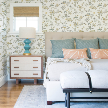Show details for Jinjur Light Yellow Bird Trail Wallpaper