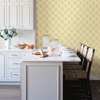 Picture of Quelala Yellow Ring Ogee Wallpaper