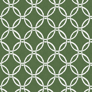 Picture of Quelala Green Ring Ogee Wallpaper