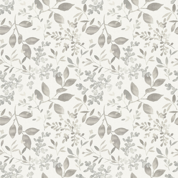 Picture of Tinker Grey Woodland Botanical Wallpaper