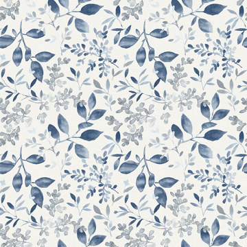 Picture of Tinker Navy Woodland Botanical Wallpaper