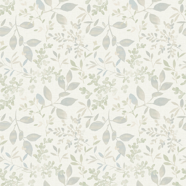 Picture of Tinker Teal Woodland Botanical Wallpaper