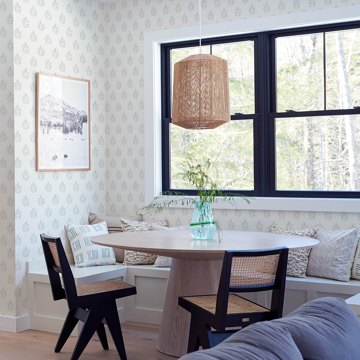 Show details for Ervic Light Grey Leaf Block Print Wallpaper