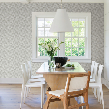 Show details for Ting Taupe Abstract Woven Wallpaper