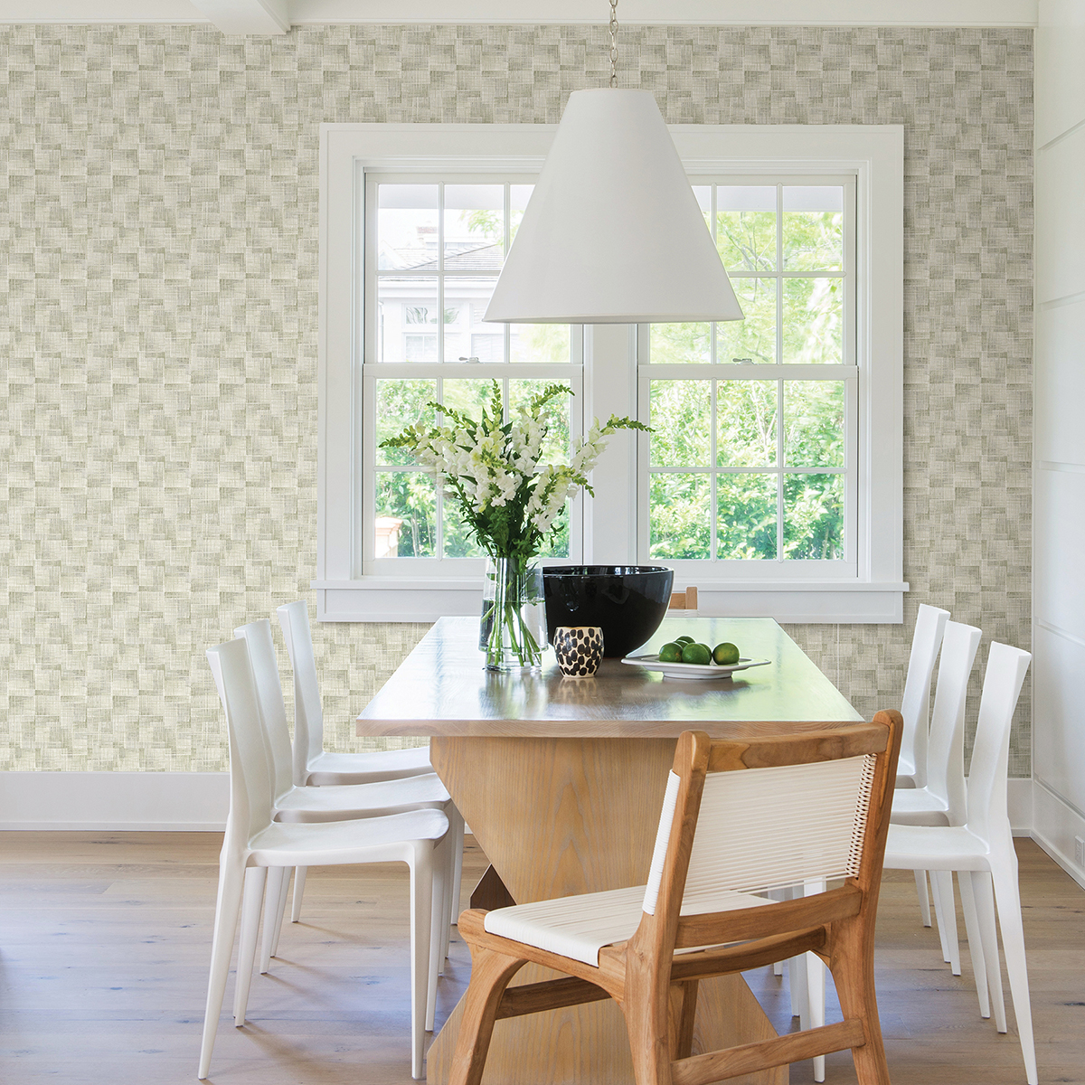 2971-86159 - Ting Sage Abstract Woven Wallpaper - by A-Street Prints