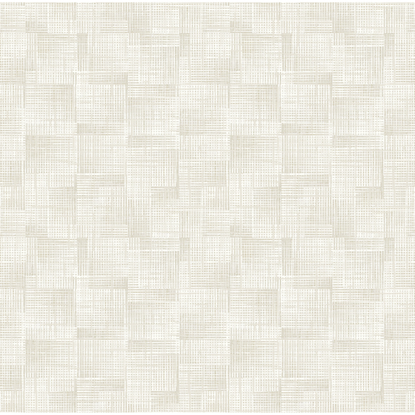 Picture of Ting Cream Abstract Woven Wallpaper