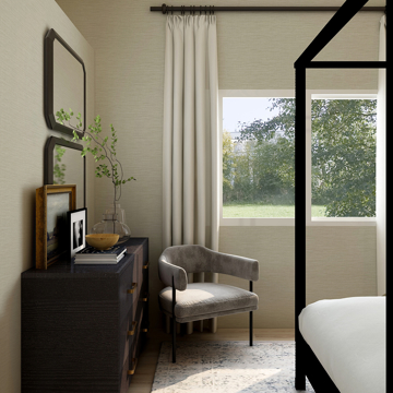 Show details for Lela Silver Faux Linen Wallpaper