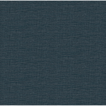 Picture of Lela Navy Faux Linen Wallpaper