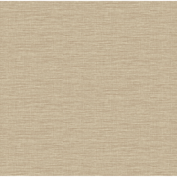 Picture of Lela Wheat Faux Linen Wallpaper