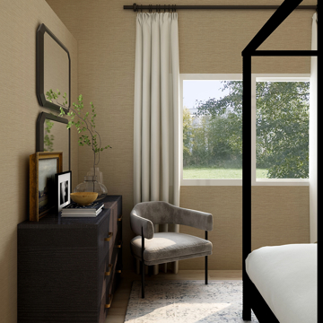 Show details for Lela Wheat Faux Linen Wallpaper