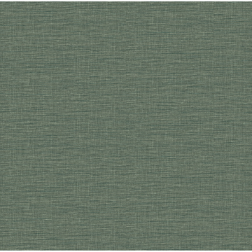 Picture of Lela Green Faux Linen Wallpaper