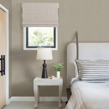 Show details for Sydney Grey Faux Linen Wallpaper