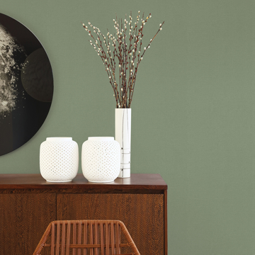 Show details for Meade Green Fine Weave Wallpaper