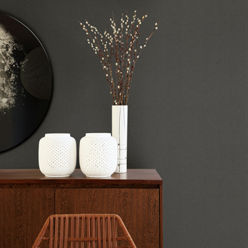 Show details for Meade Charcoal Fine Weave Wallpaper