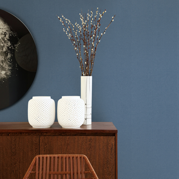 Show details for Meade Denim Fine Weave Wallpaper