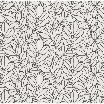 Picture of Coraline White Leaf Wallpaper