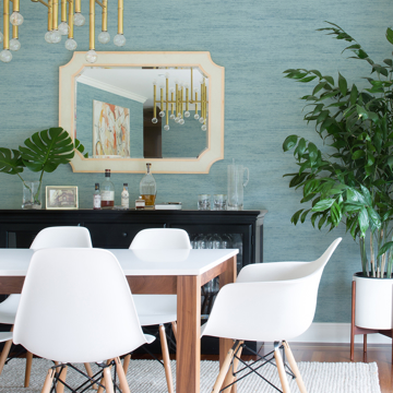 Show details for Lindsay Aqua Chenille Wallpaper
