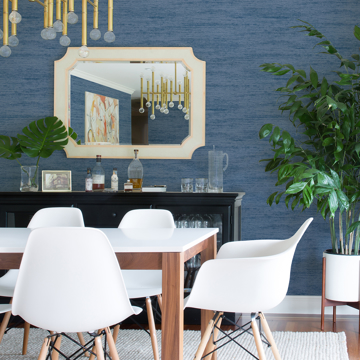 Show details for Lindsay Denim Chenille Wallpaper