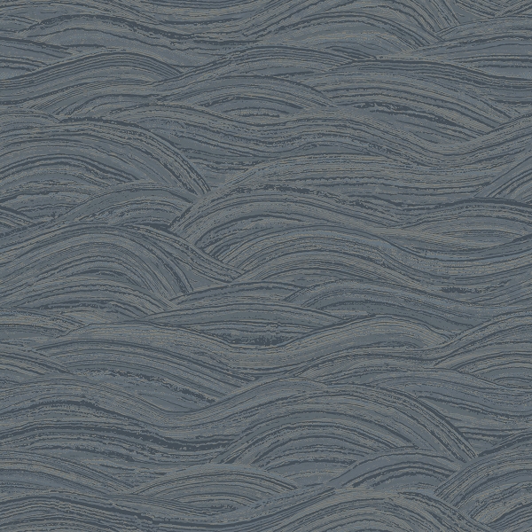 Picture of Leith Blue Zen Waves Wallpaper