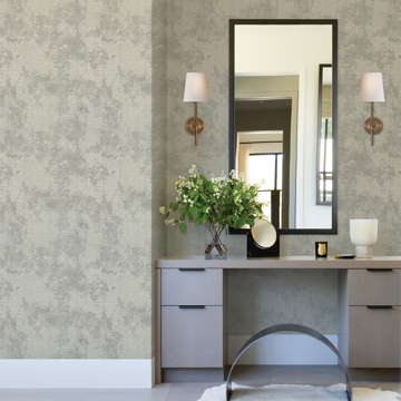 Show details for Odell Silver Antique Tiles Wallpaper