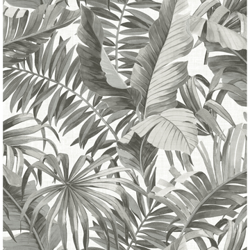 Picture of Black & White Maui Peel and Stick Wallpaper
