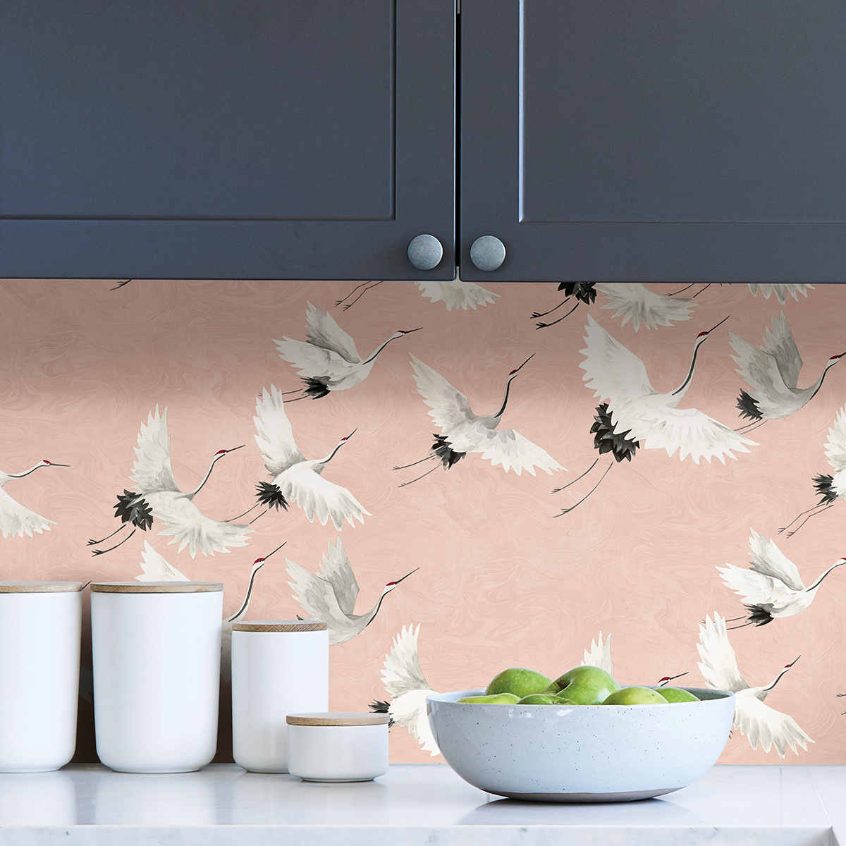 NUS4299 Pink Halcyon Peel and Stick Wallpaper by NuWallpaper