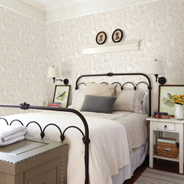 Show details for Cream Terrene Peel and Stick Wallpaper