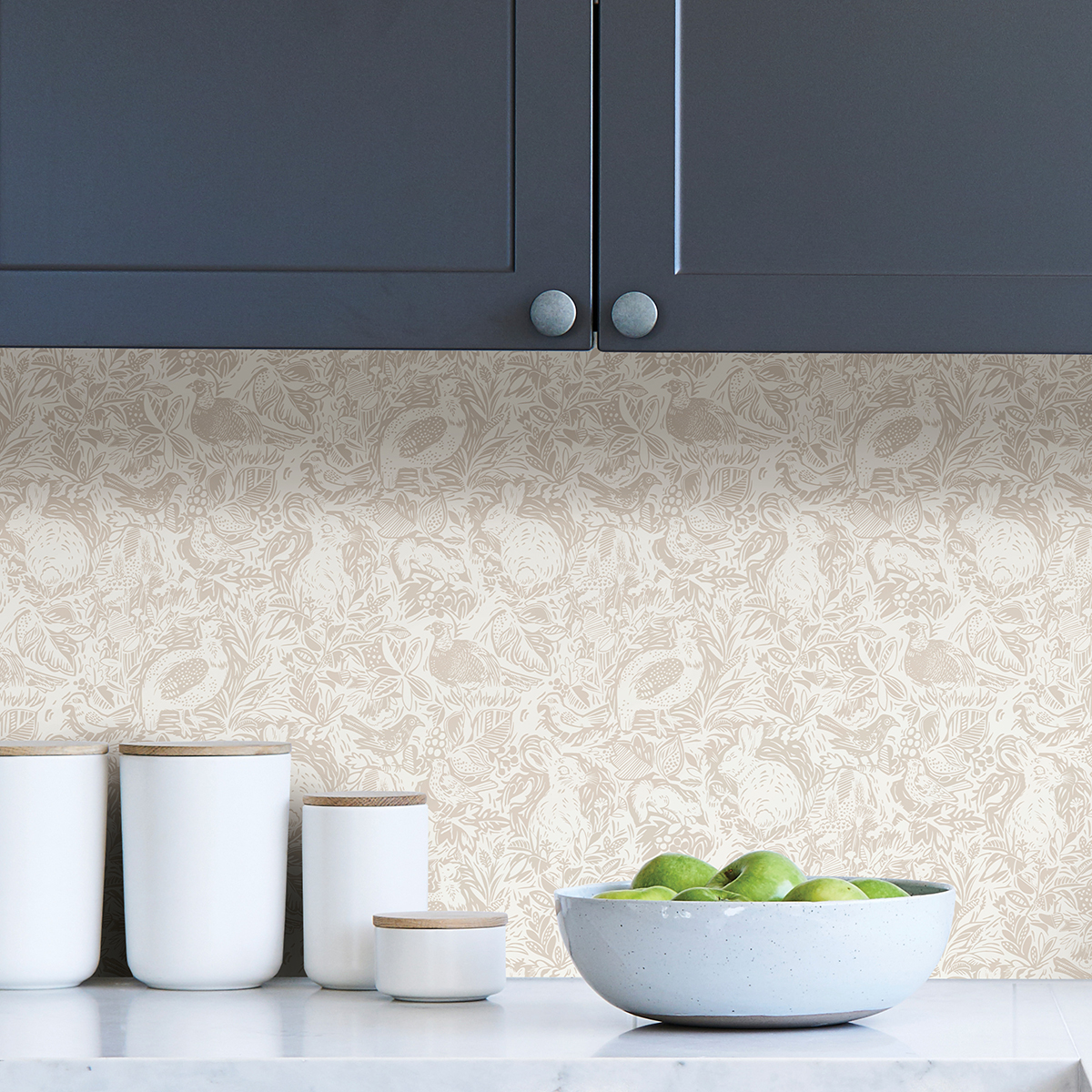 NUS4304 - Cream Terrene Peel and Stick Wallpaper - by NuWallpaper