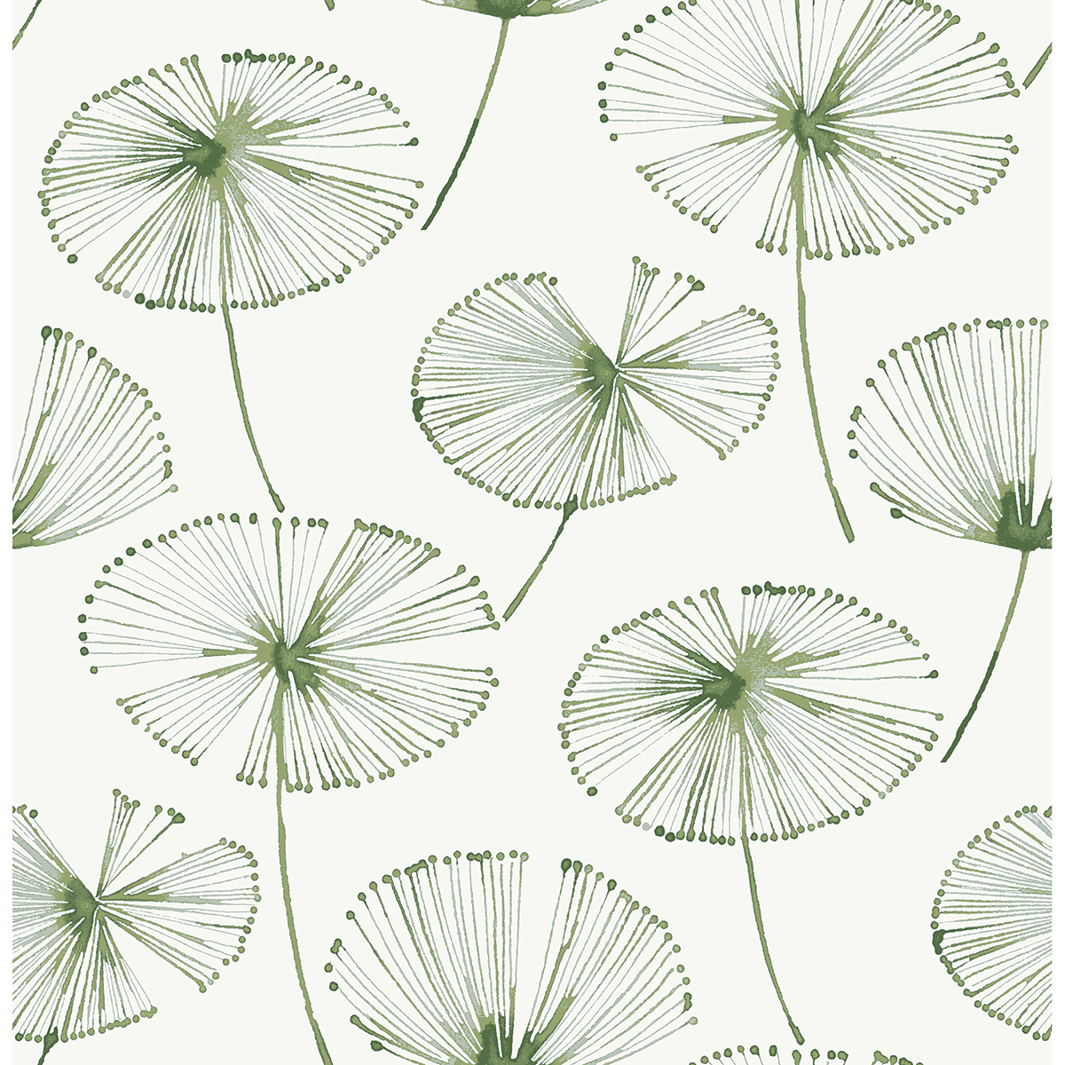 NUS4305 - Sage Aya Peel and Stick Wallpaper - by NuWallpaper