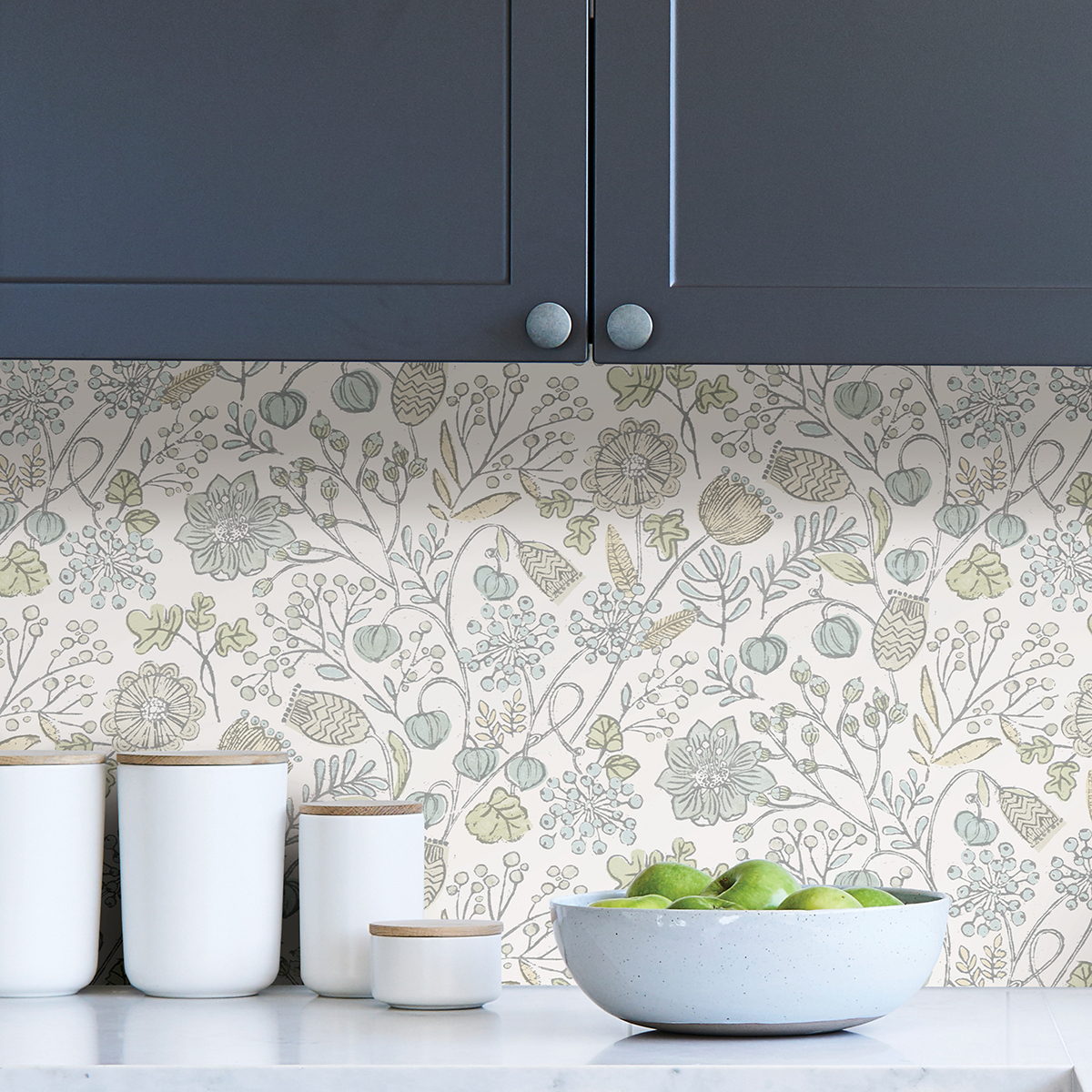 NUS4307 - Blue and Green Southern Trail Peel and Stick Wallpaper - by ...