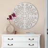 Picture of Lula White Round Wood 30-in Medallion