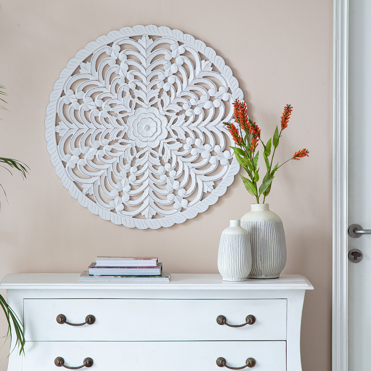 ME4149W White Round Wood by Habitat